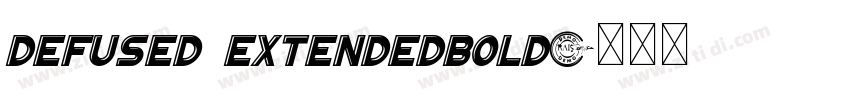 defused extendedbold字体转换